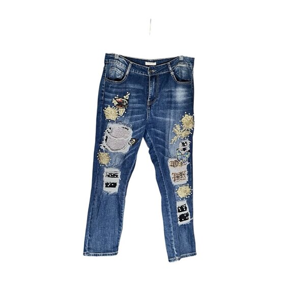 Bella Denim - Bella Made In Italy Patchwork Jeans 31 Inch Waist